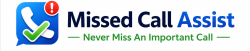 Missed Call Assist logo for missed call text message service